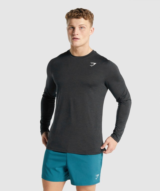 Sudaderas Gymshark Arrival Marl Negras | Fta7QqUseS1