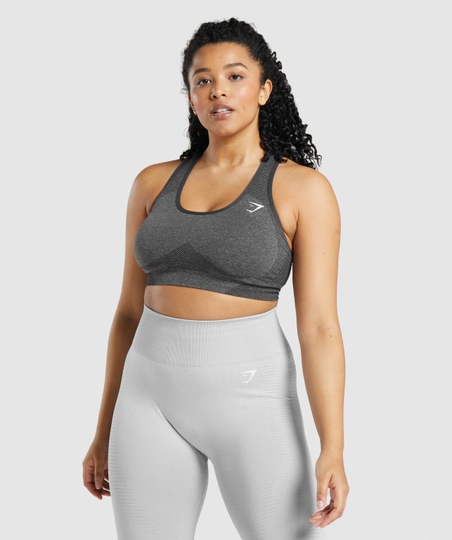 Sujetadores Deportivos Gymshark Vital Seamless 2.0 Sports Bra Gris | Iln4SmpAswT